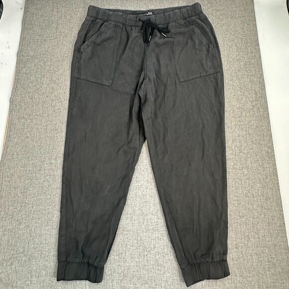 NEW without tags  Black Tape Tencel Joggers Black P/XL Drawstring pockets - Picture 1 of 14